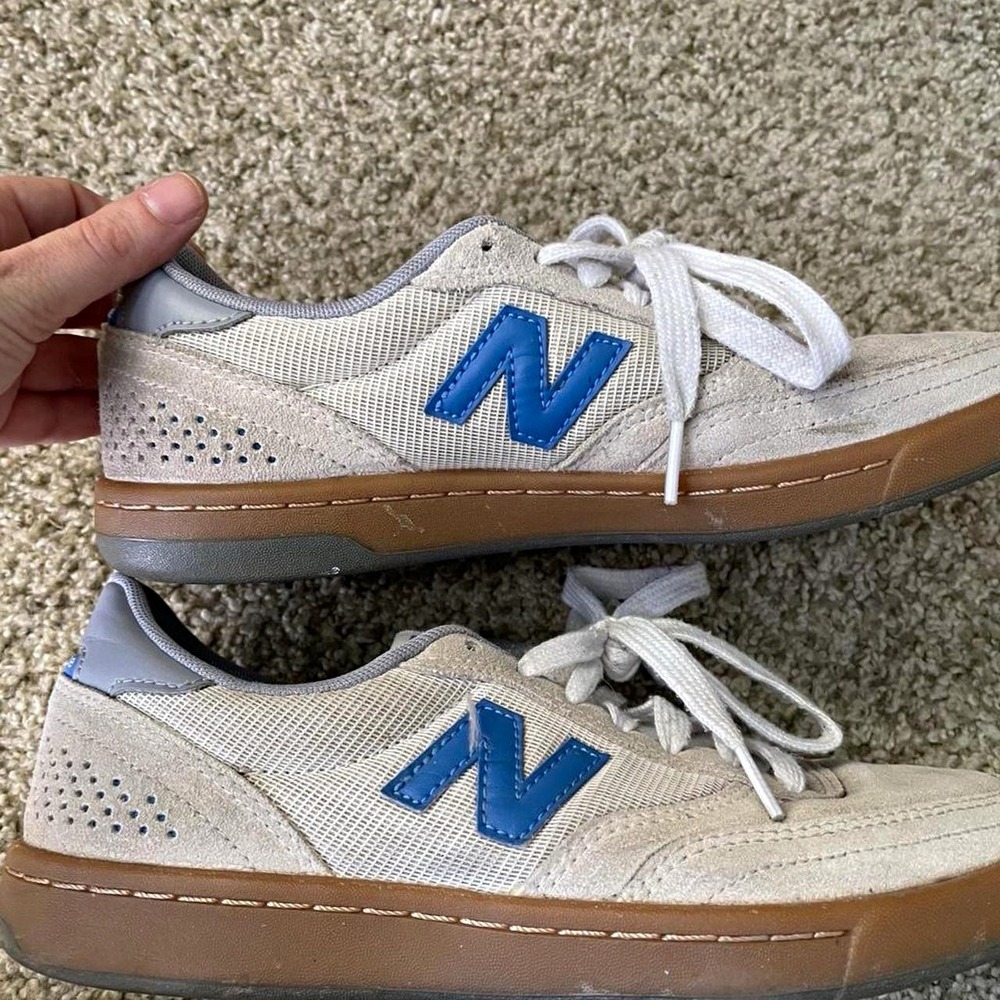 New Balance 440 Skateboarding Shoes Beige Gum Sole Men's US 7 Medium Streetwear